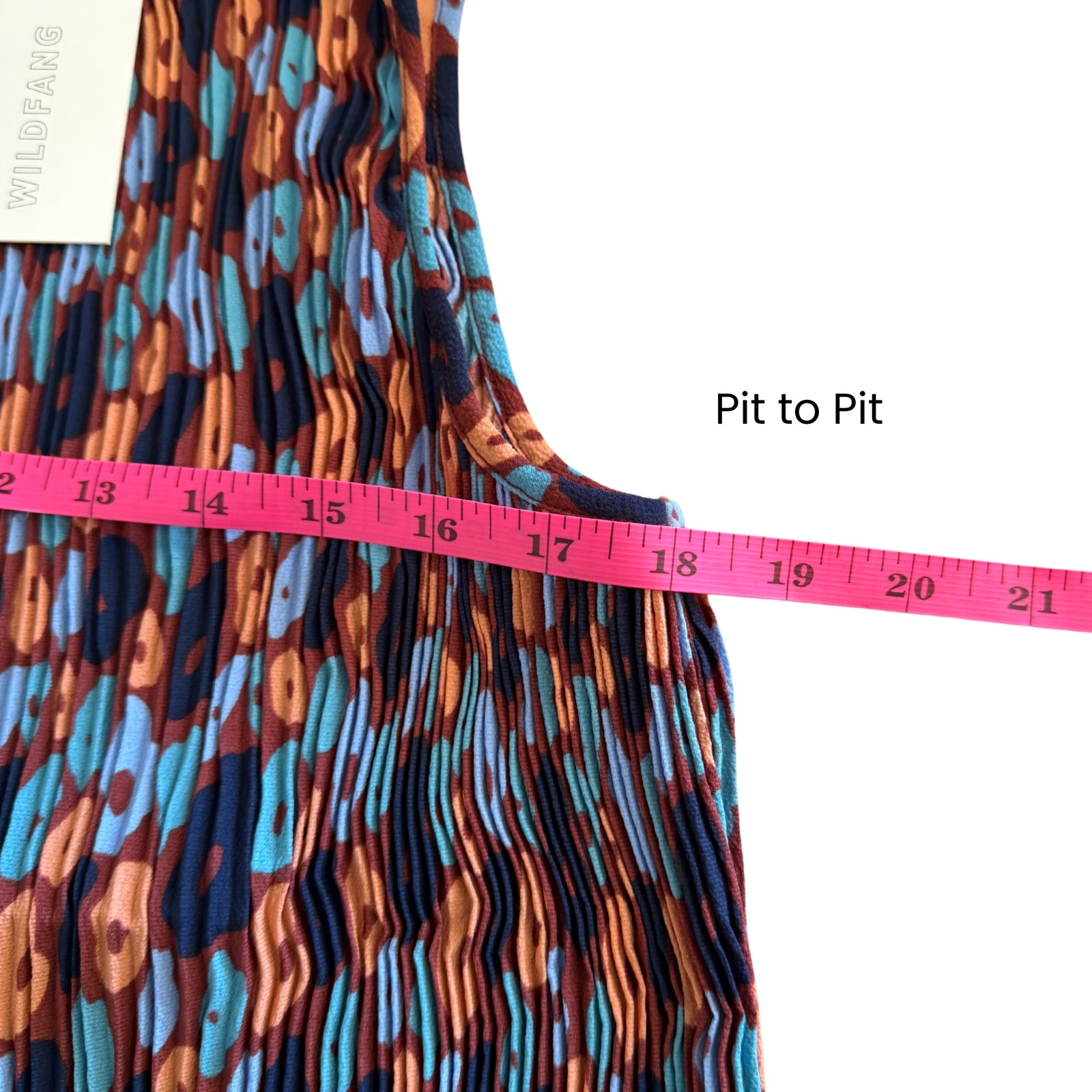 Wildfang Empower Plisse Floral Sleeveless Blouse M Nwt $98 — image 4 of 7